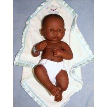 14" La Newborn - First Day - African American Boy