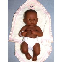 14" La Newborn - First Day - African American Girl