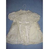 Vee's Victorian 24" Cream Brocade Dress