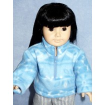 Blue Fleece Pullover - 18" Doll