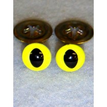 Cat Eye - 15mm Bright Yellow Pkg_100