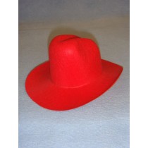 Felt Cowboy Hat - Red - 7 3_4"