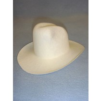 Felt Cowboy Hat - White - 7 3_4"