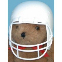 Football Helmet - Plastic - 4" White