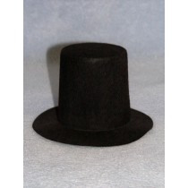 Hat -Stove Pipe - 6" Black