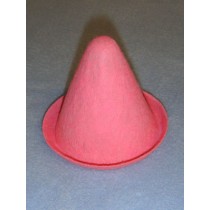 Hat - Clown - 3" Pink