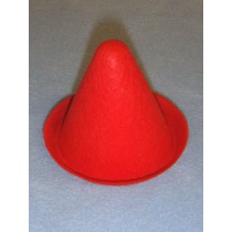 Hat - Clown - 3" Red