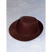 Hat - Fedora - 5 1_2" Brown