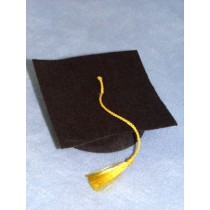 Hat - Graduation - 4 1_2" Black