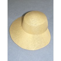 Hat - Straw Bonnet - 9 1_4" Natural