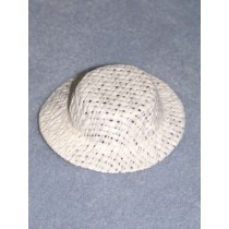 Hat - Straw Skimmer - 2 1_2" White
