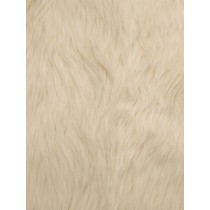 Ivory Luxury Shag Fur - 1 Yd