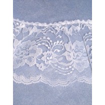 Lace - Gathered - 4" White - 10 yd pkg