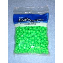 Lime Opaque Pony Beads 6x9mm 480 pcs