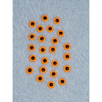 Lure Eye - 6.5mm LS Orange Pkg_100