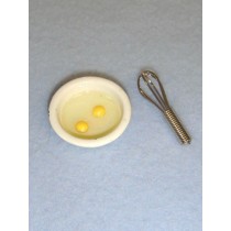 lMiniature - Eggs in Bowl & Whisk