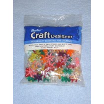 Multi Starflake Beads 18mm 100 pcs