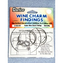 lPewter Wine Charm Finding - Pkg_5