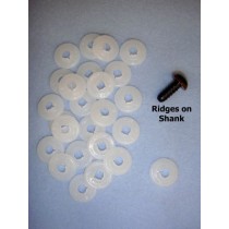 Plastic Eye Back No. 1 Pkg_25  (replacement backs ONLY)