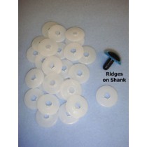 Plastic Eye Back No. 6 Pkg_25  (replacement backs ONLY)