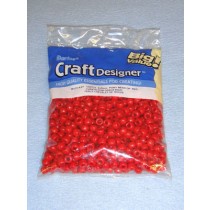 Red Opaque Pony Beads 6x9mm 720 pcs