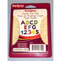 Sculpey Flexible Push Mold - Letters & Numbers