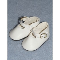 Shoe - Elegant Ankle Strap - 2 1_2" White