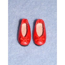 lShoe - Fancy Slip-On - 1" Red