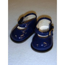 Shoe - Mary Jane - 3" Navy Blue Patent