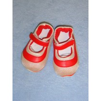 lShoe - Mary Jane Sneakers - 4" Red