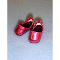 lShoe - Metallic Sparkly - 1" Dark Pink