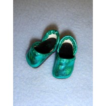 lShoe - Metallic Sparkly - 1" Green