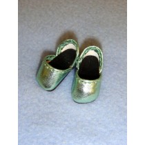 lShoe - Metallic Sparkly - 1" Light Green