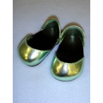 lShoe - Metallic Sparkly - 2 3_4" Light Green