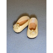 lShoe - Pearly Flats - 1" Cream