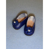 lShoe - Pearly Flats - 1" Navy Blue