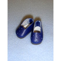 lShoe - Plain Loafer - 1" Navy Blue