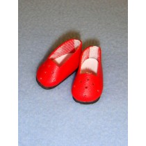 lShoe - Plain Loafer - 1" Red