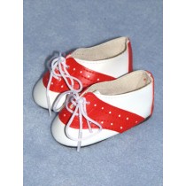 Shoe - Saddle - 3" White_Red