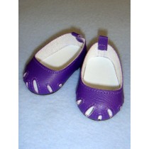 lShoe - Toe-Cut Flats - 2 3_4" Dark Purple