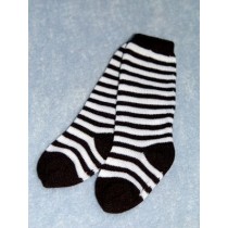 Socks-Striped Knee-18-20" Blk_Wht 4