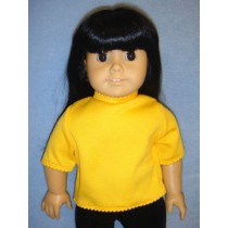 T-Shirt for 18" Doll - Yellow
