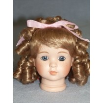 For A Doll With A Large Head Dark blonde Great Color Doll Wig,Stobe 12-13" 