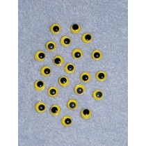 Wiggle Eye - 4mm Yellow Pkg_100
