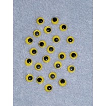 Wiggle Eye - 7mm Yellow Pkg_100