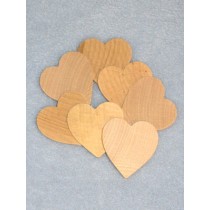 Wood - Hearts - 1 1_2" Pkg_7