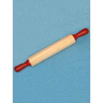 lWood - Rolling Pin w_Red Handles - 6 5_8