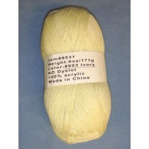 Yarn - Ivory - 6 oz Acrylic