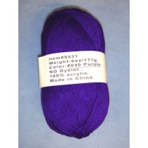 Yarn - Purple - 6 oz Acrylic