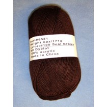 Yarn - Seal Brown  6 oz Acrylic